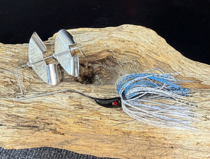 HomeWrecker 2-Blade Buzzbait - Blue Back Herring