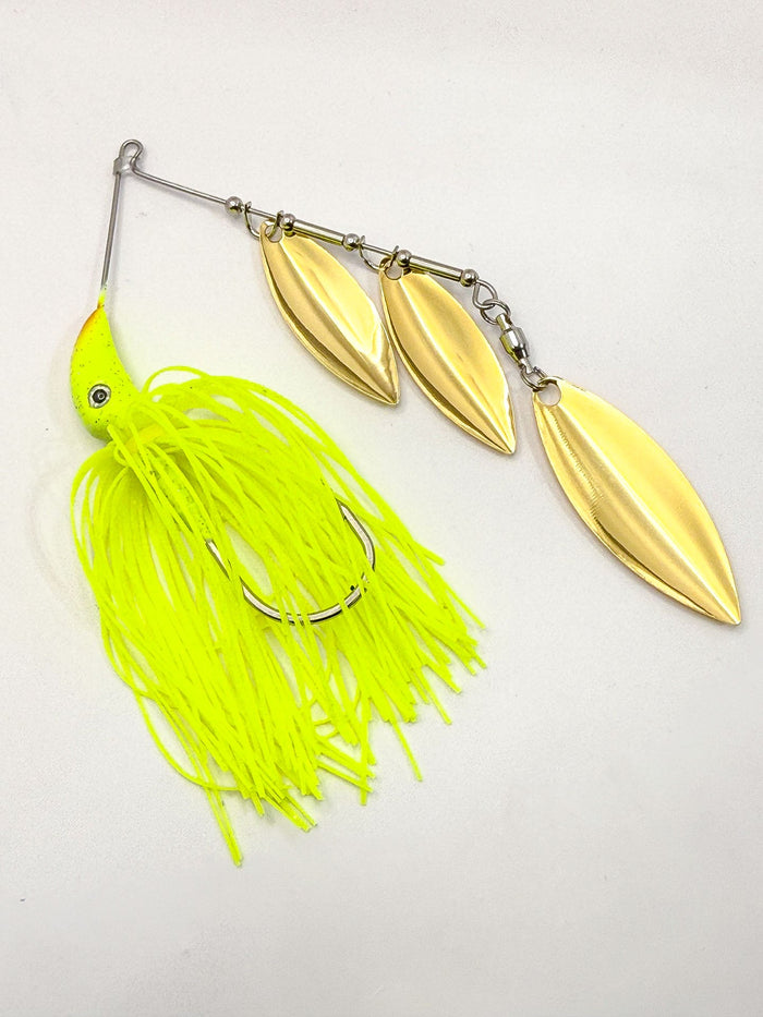 ProSeries Thr3 Star Spinnerbait - Chartreuse