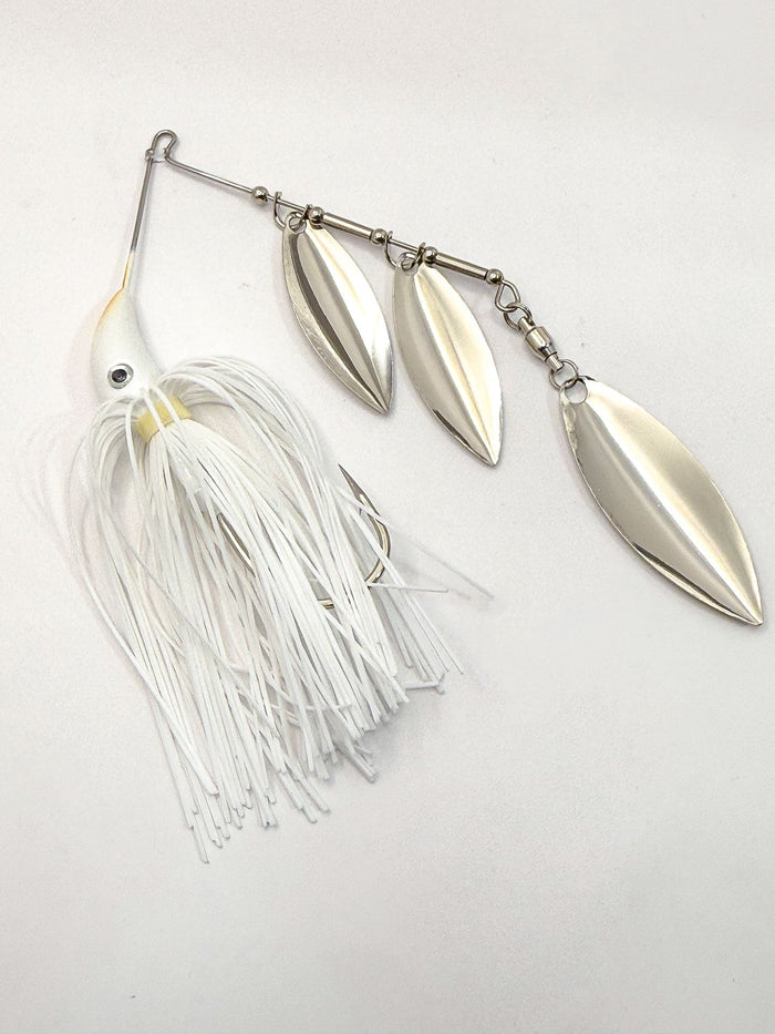 ProSeries Thr3 Star Spinnerbait - White