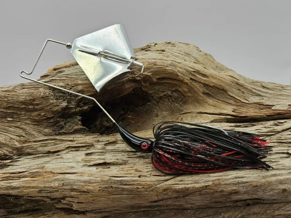 Buzzbait - Black / Red - Alum. Blade